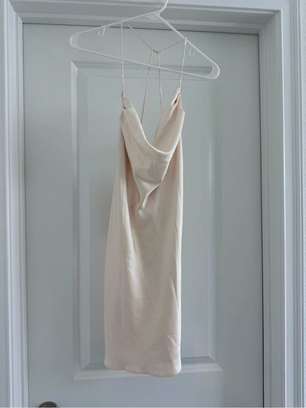 Zara Silky Cream Dress XS